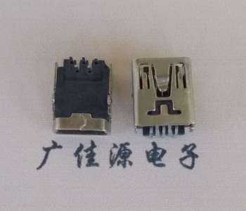 惠州MINI USB前两脚插座 90度卧式 端子DIP针脚定义