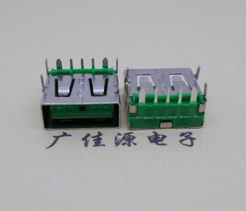 惠州5A大电流 快充接口 USB5p绿胶芯 常规母座