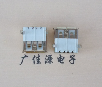 惠州usb AF90度插座14.0mm耐高温LCP半包胶芯