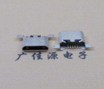 惠州MK USB B Type 沉板0.9母座后两脚SMT口不卷边