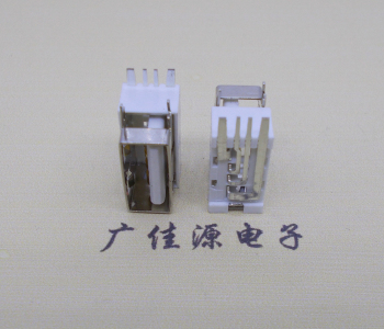 惠州USB侧立式短体10.0尺寸 侧插加宽脚5A大电流插座