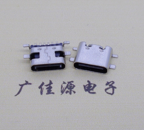 惠州卧式type c6p全贴母座连接器