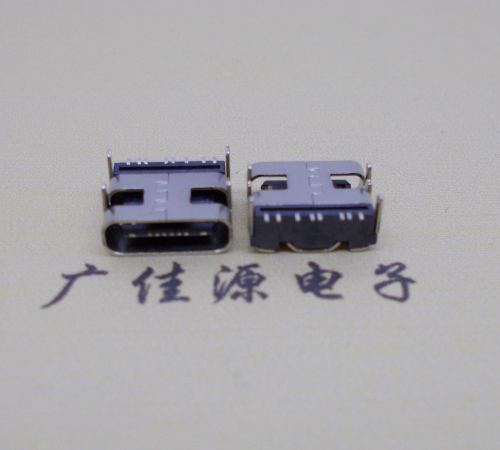 惠州Type-C8P母座卧式四脚插板连接器