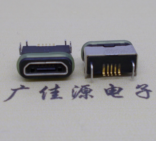 惠州micro  usb连接器 B型口 卧式DIP插板 防水母座
