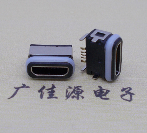 惠州micro母座 5p防水 四脚插板usb防水连接器