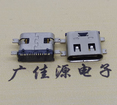 惠州type-c16p母座全贴带弹片连接器