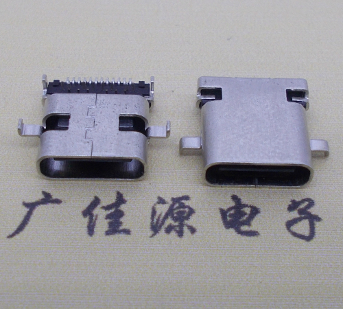 惠州卧式type-c24p母座沉板1.1mm前插后贴连接器