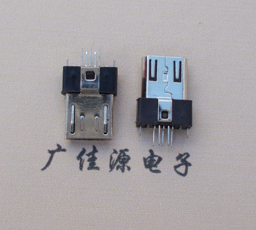 惠州MICRO USB2.0插头.带卡勾-无卡勾夹板公头