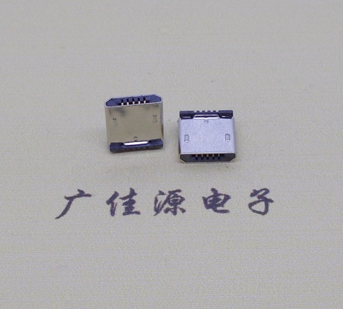 惠州micro usb 5p公头 短体插板H=5.9立插