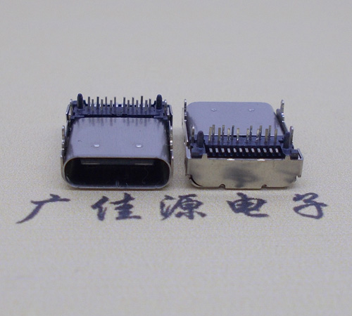 惠州卧式type-c24p母座长9.8mm 板上型usbtype-c24p母座接口