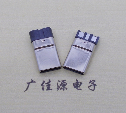 惠州焊线式 type c11p拉伸公头连接器总体长15.9mm