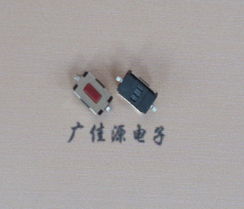 惠州两脚贴片按键开关3.5X6.1X2.5轻触开关红色按钮