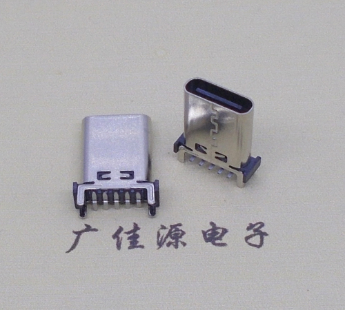 惠州type c10p母座直立式贴板H=13.10、13.70、15.0mm支持快充、数据传输