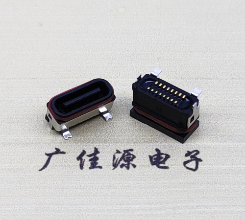 惠州TYPE-C16P立贴防水母座接口.6.5/6.8设计尺寸规范