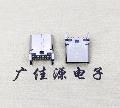 惠州TYPE-C16Pin立贴连接器.四脚直插设计结构接线图